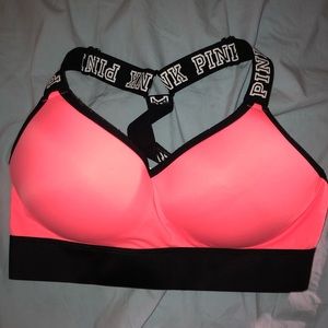 Pink Padded Sports Bra